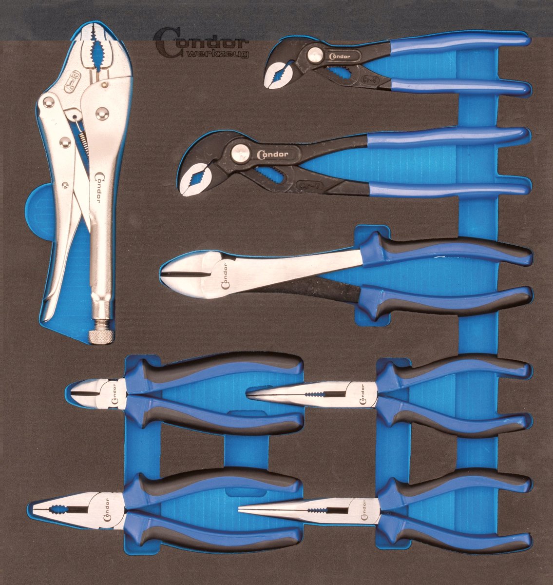 Gereedschapset voor gereedschapswagen - 8 stuks tangen