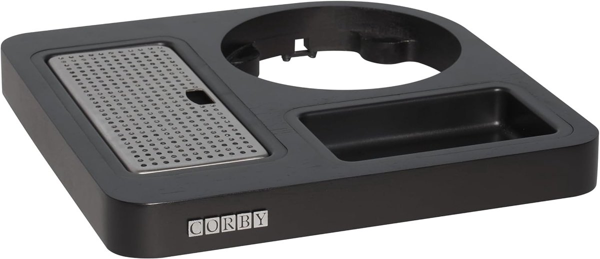Corby Canterbury Compact Welcome Tray in Black - ShopVlot