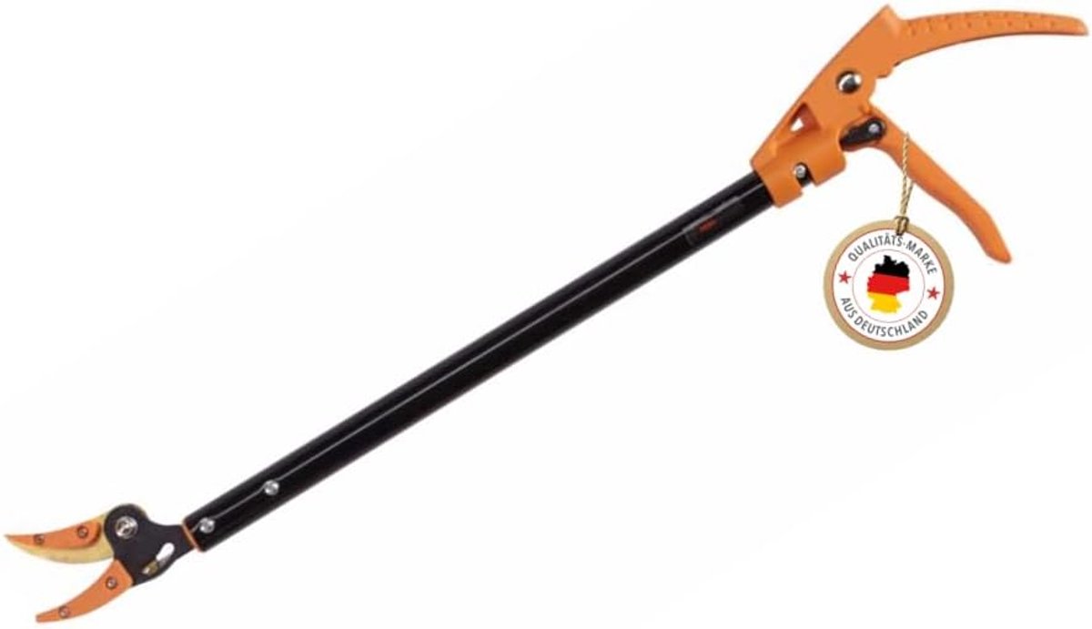 Profi-Partner Snoeischaar met lange steel en roterende handgreep en vasthoudfunctie, takkenschaar met titanium mes, 65 - ShopVlot
