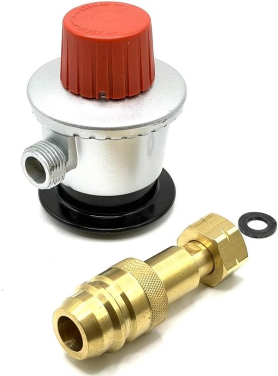LPG Clip-On Adapter 35 mm Jumbo met Spanje Adapter - Propaan/Butaan Gas Cilinder Navulconnector, ongereguleerd, G.56 - ShopVlot — afbeelding 2
