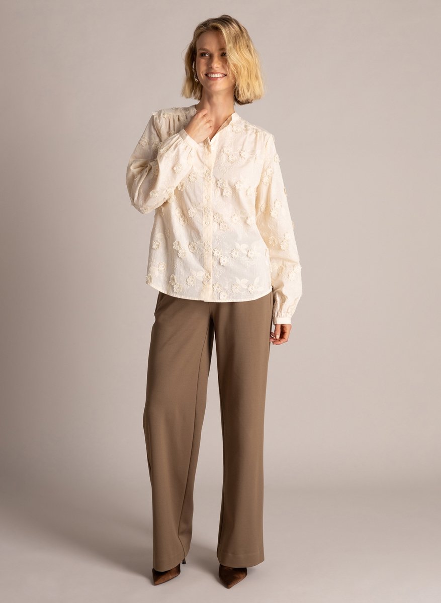 YEST Raya Essential Tops - Beige Cream - maat 42