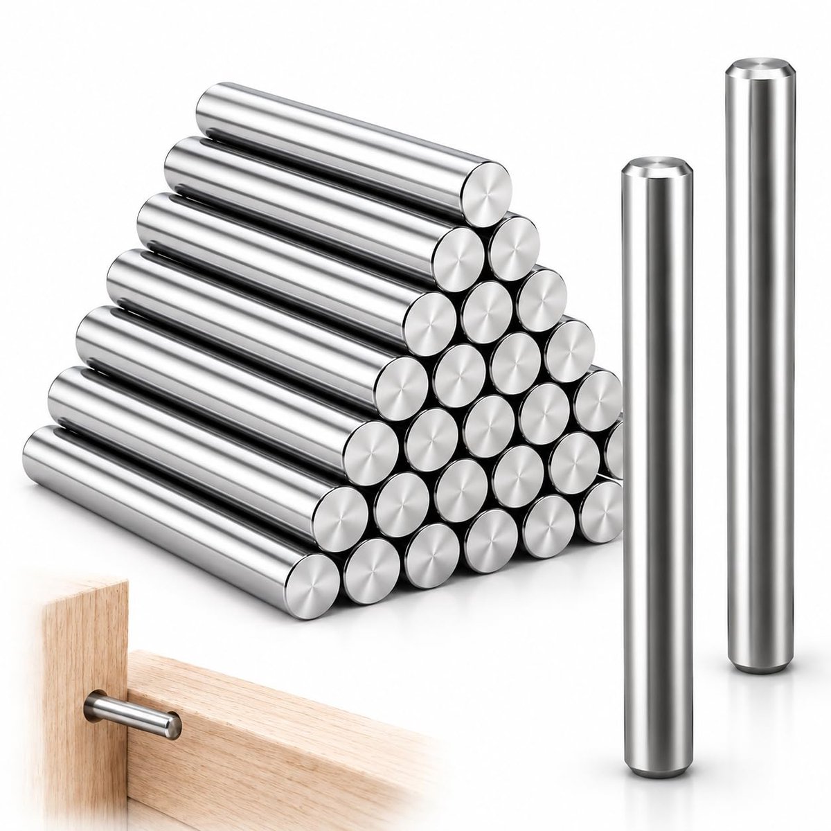 Plankdragers 5 mm - metalen pennen - stabiele houder - ideaal voor meubels - ShopVlot