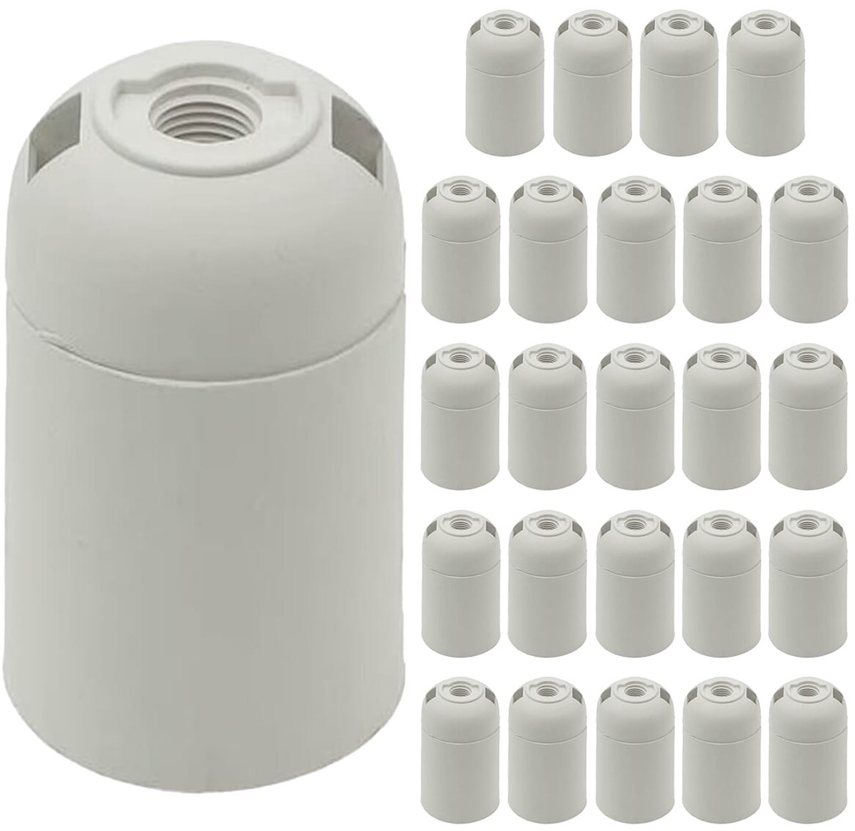 VITO Lamphouder E27 - Wit - E27 fitting - 25 stuks
