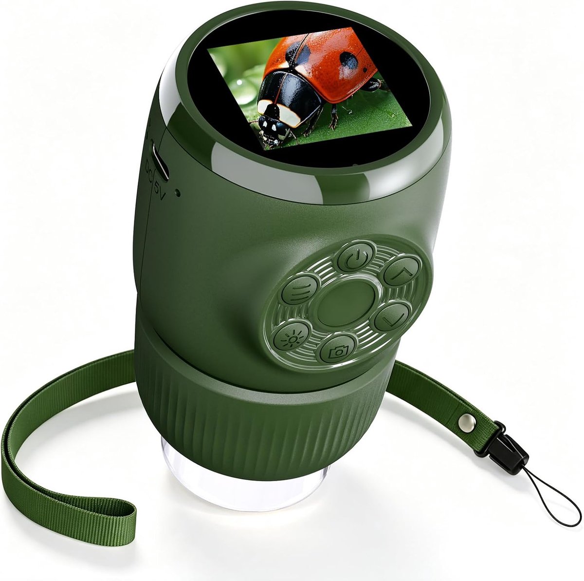 Microscoop voor Kinderen, Draagbaar, Digitaal, 500X, Foto en Video - Groen - ShopVlot