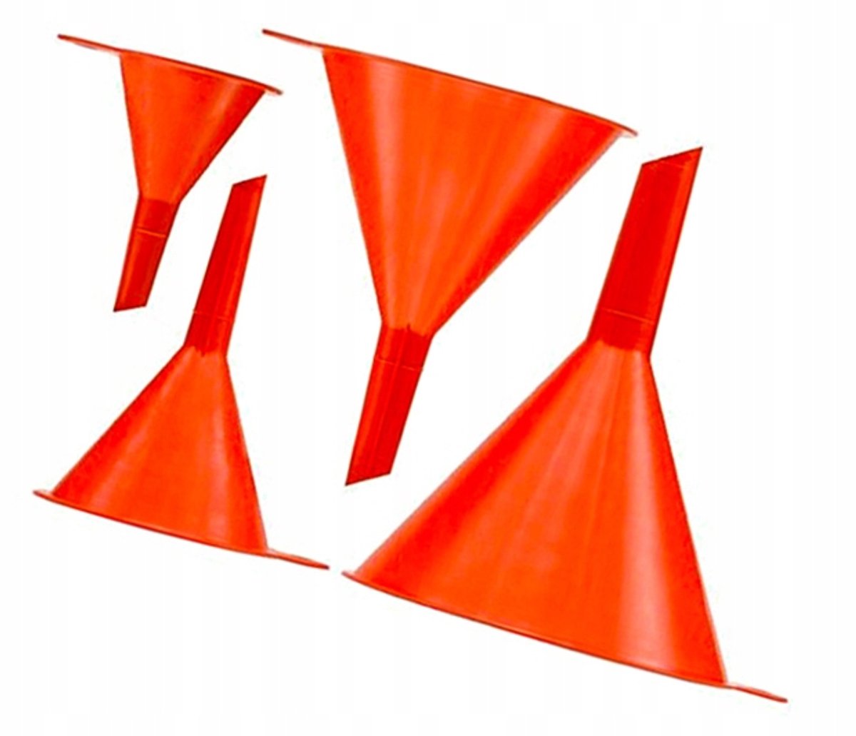 Set van 4 Universele Trechters voor Vloeistoffen