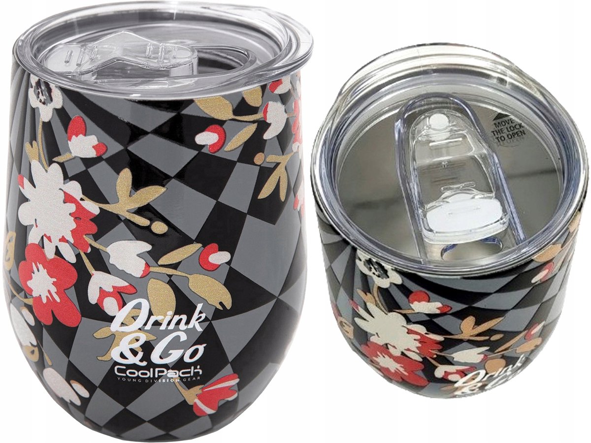 Merkloos Thermosbeker 350ml RVS met Sip Lid - Ideaal voor Warme Dranken
