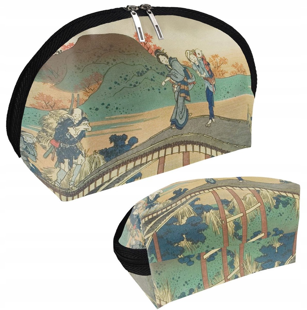 Kosmetische tas Ariwara no Narihira - Hokusai print, waterdicht