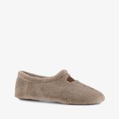 Thuis dames pantoffels van imitatiebont beige - Maat 36 - Sloffen
