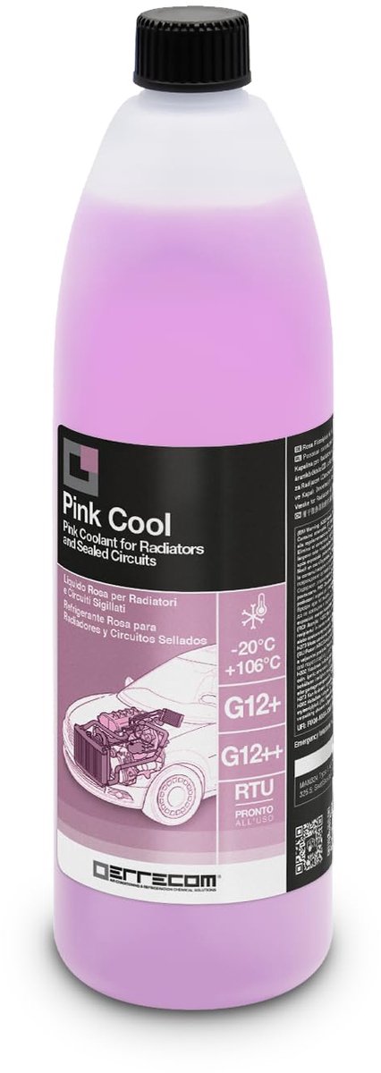 Rosa koelvloeistof -20°C/+106°C, gebruiksklaar, 1 liter
