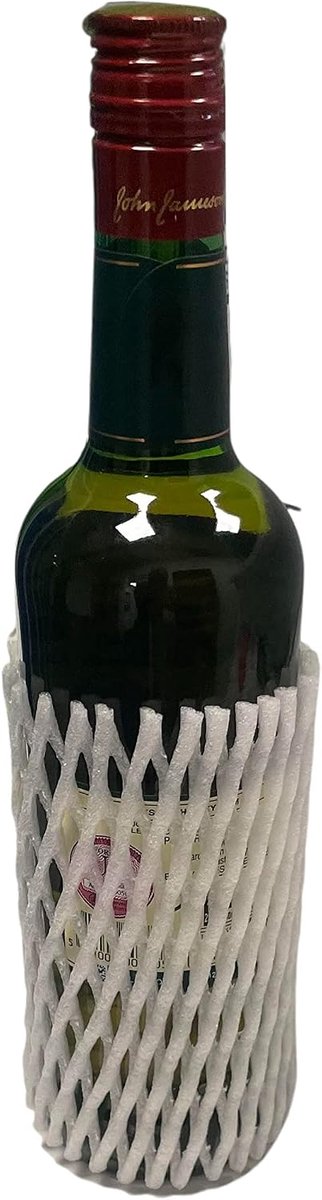On1shelf Mesh Net Glass Bottle Fruit Vegetables Protectors Food Protector x10pcs (Half Bottle),White,Cylinder - ShopVlot