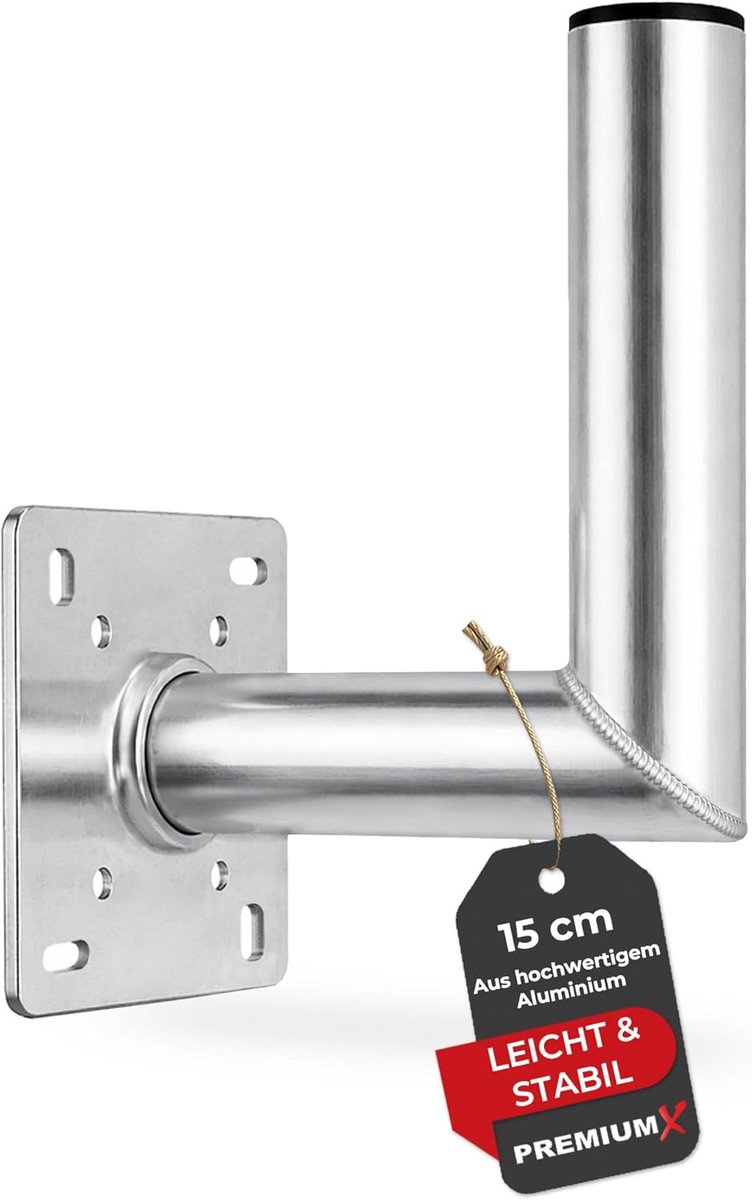 Premium X 15cm Wall Mount ALU SAAT Satellite Dish Wall Mount Aluminum Satellite Antenna Holder Wall Mount - ShopVlot