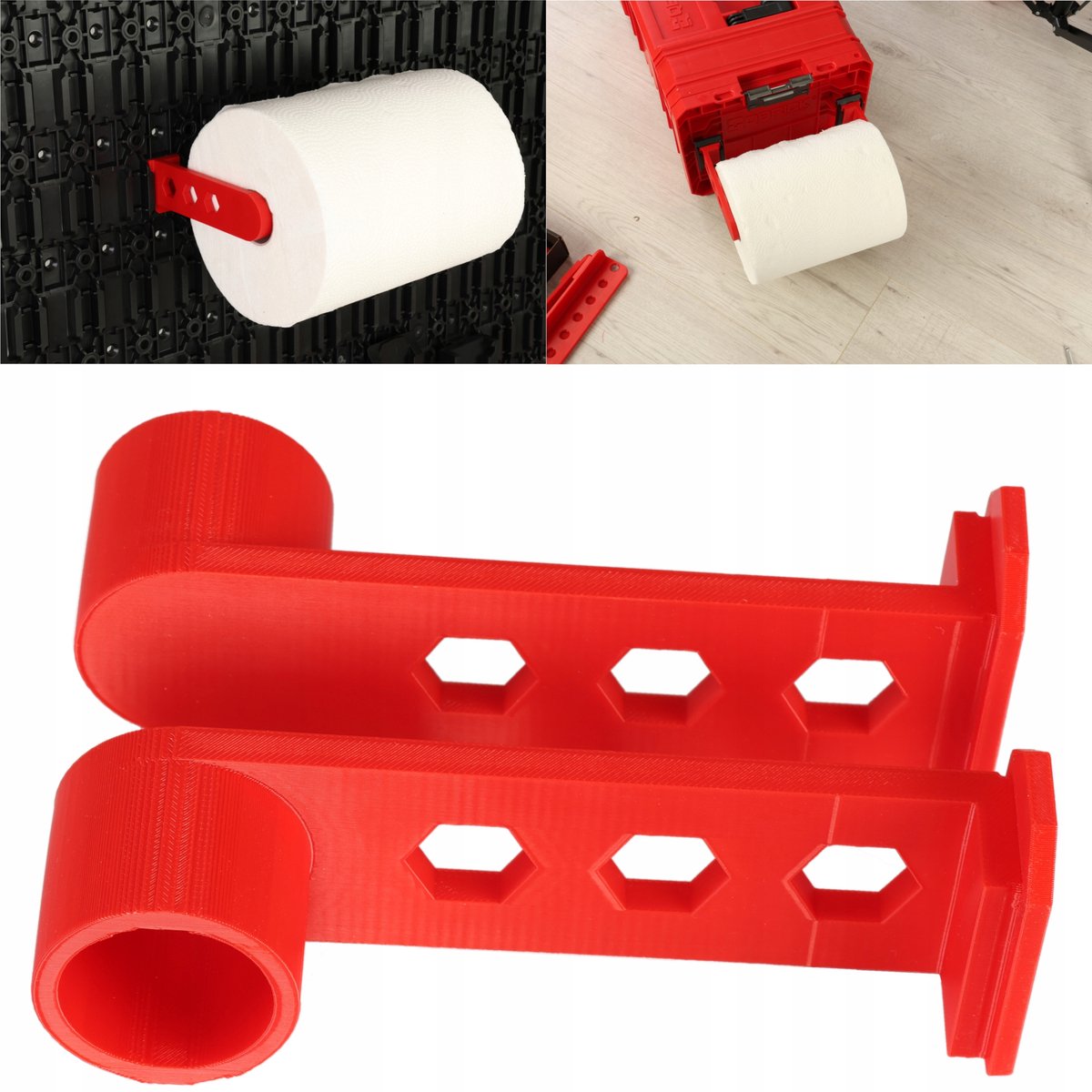 Qbrick Gereedschapsbord Organizer: Papierrolhouder & Opbergbakjes