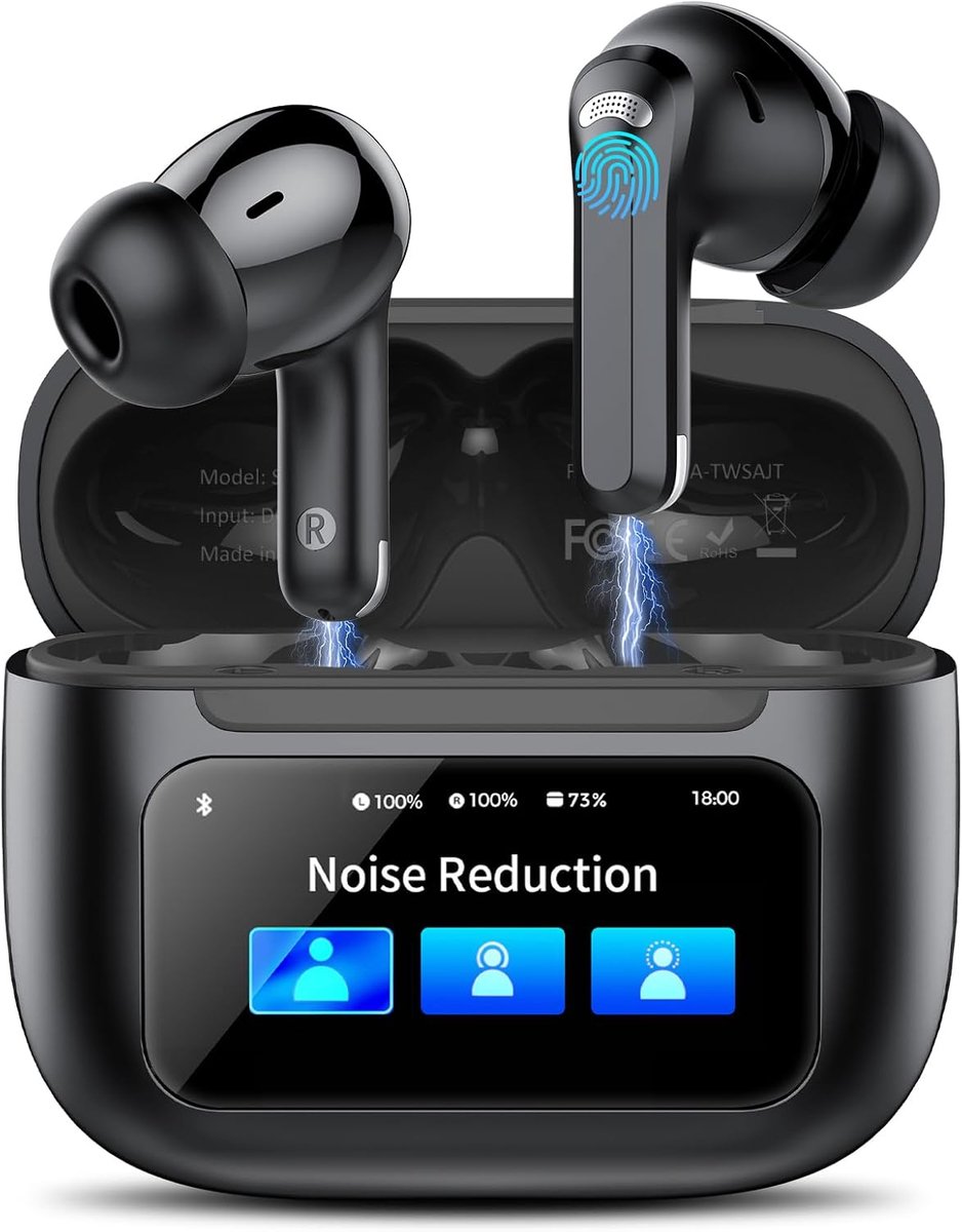 Bluetooth hoofdtelefoon - touchscreen - 5 EQ-modi - IP7 waterdicht voor ononderbroken muziekgenot - ShopVlot