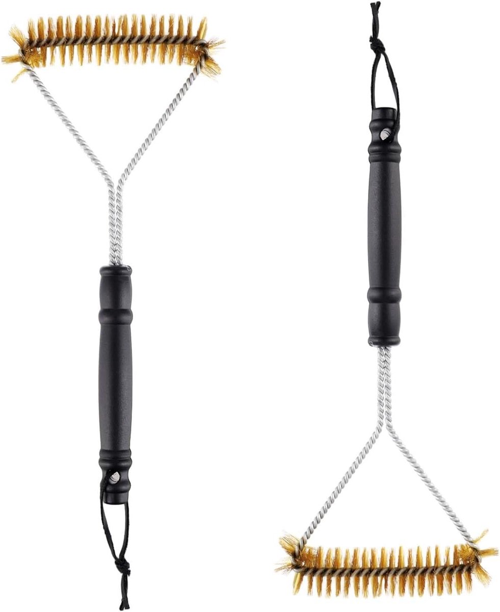 Grillborstel - Messing - 30,5 cm - Duurzaam en Effectief Reinigingsgereedschap - Voor Barbecue Liefhebbers