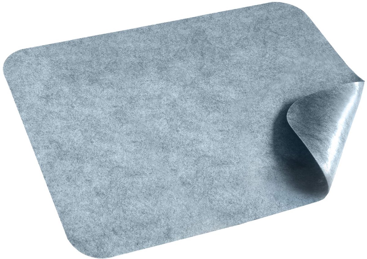 Famanu Antislip Schoonloopmat 2 mm Zelfklevend voor Deur, Schoonmat, Voetveger en Vuilvangmat in Grijs, Verschiedene Maten