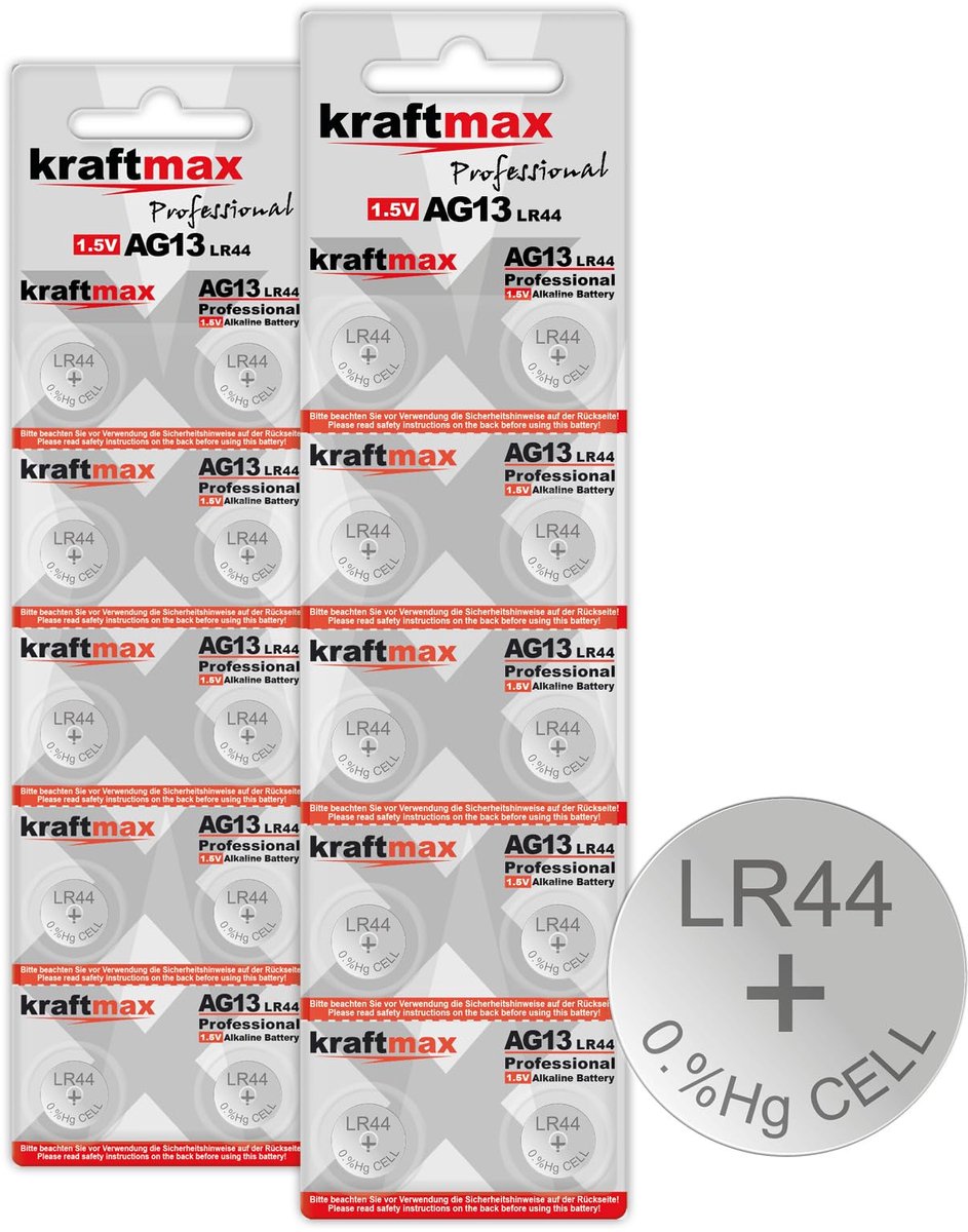 Knoopcellen 20 stuks LR44/AG13 - Alkaline batterij - 1,5 V - Ideaal voor horloges - ShopVlot