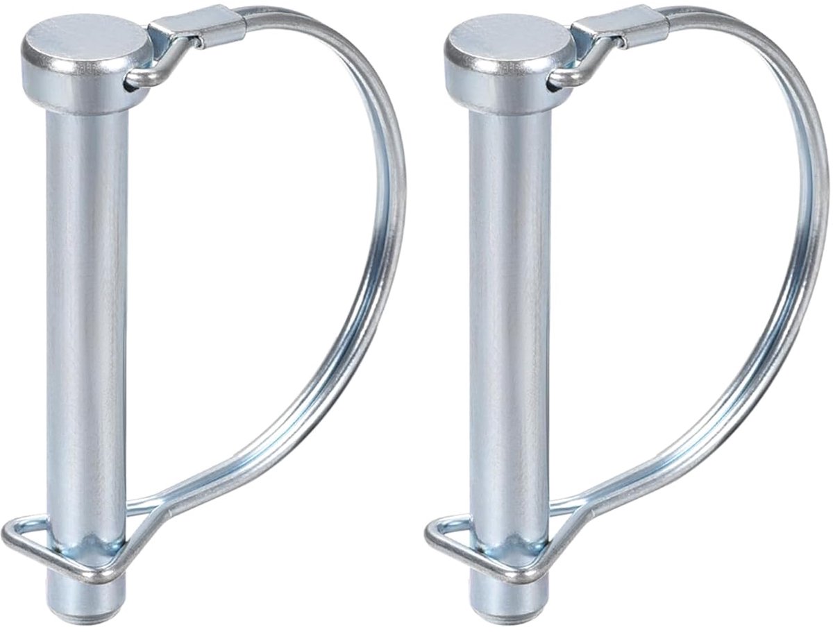 Plug voor het vergrendelen van de boom - 10 mm x 80 mm - rond koolstofstaal - ideaal voor aanhangers en landbouw - ShopVlot