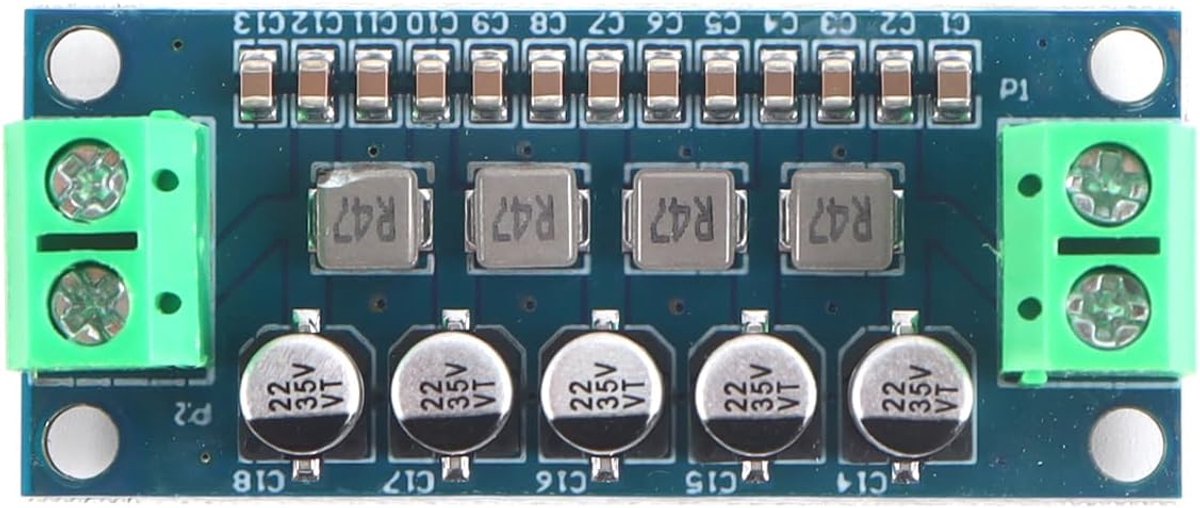DC-power-filtermodule, dieppass EMI-filter spanningsregelmodule, 0-35V 0-5A, voor smartphones, tablets - ShopVlot