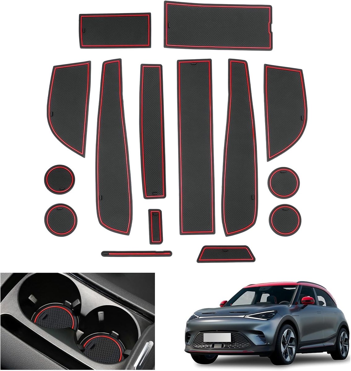 GAFAT Compatible with Smart #1 Smart #3 EV 2023-2025 2026 Non-Slip Mats, Smart 1 Smart 3 Rubber Mats for Center - ShopVlot