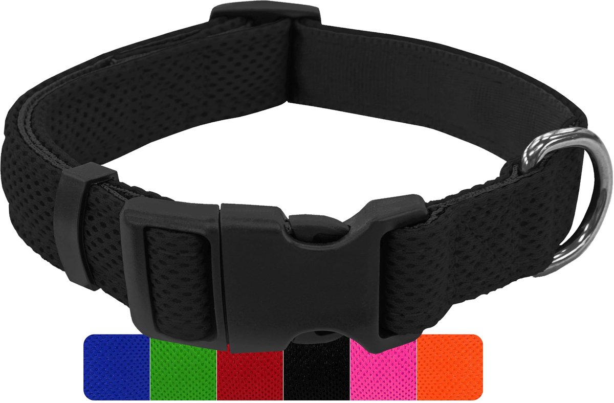 Hondenhalsband verstelbaar - Air Mesh - voor kleine, middelgrote en grote honden - comfortabele pasvorm - ShopVlot