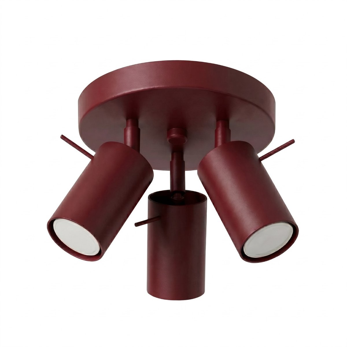Sollux Lighting Plafondlamp RING - GU10 - bordeaux - staal - 25.7x25.7x14.5cm