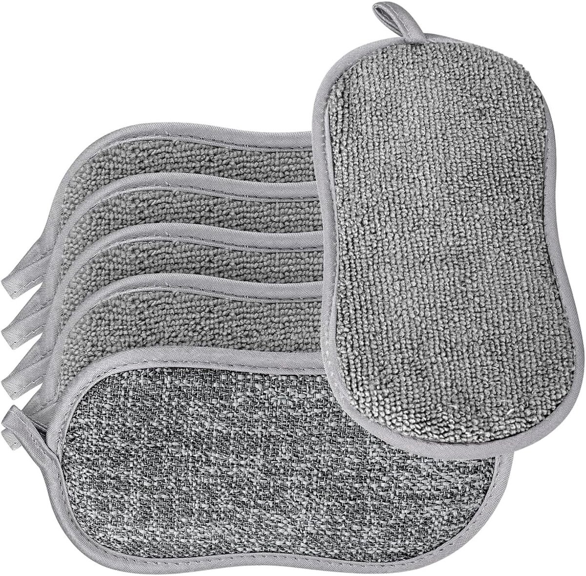 Washing-Up Sponge, 6 Pieces, Large 15 x 8 cm, Dishwashing Sponge, Dishwashing Sponge, Dishwashing Sponge, Dishwashing - ShopVlot