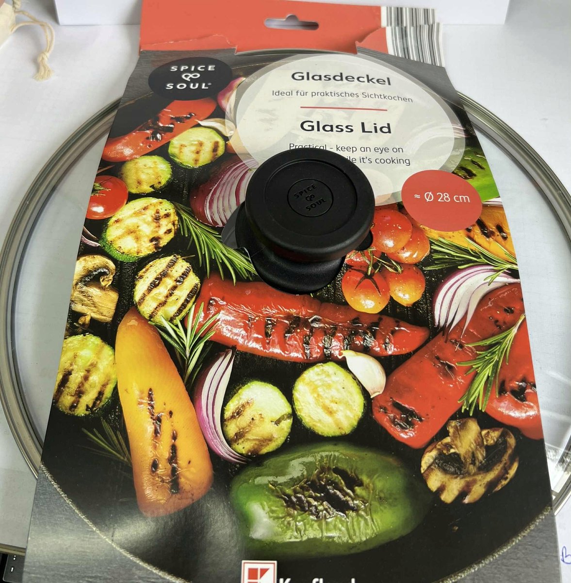 Glazen Pan Deksel 28 cm - Hittebestendig & Praktisch