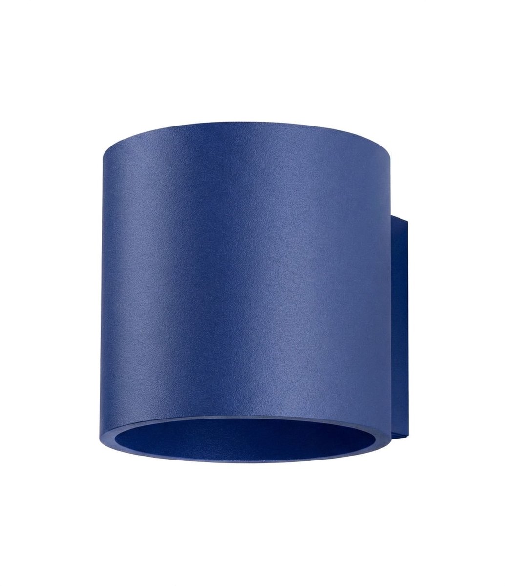 Sollux Lighting Wandlamp Orbis - G9 - ultramarijn - aluminium - 10x12x10cm