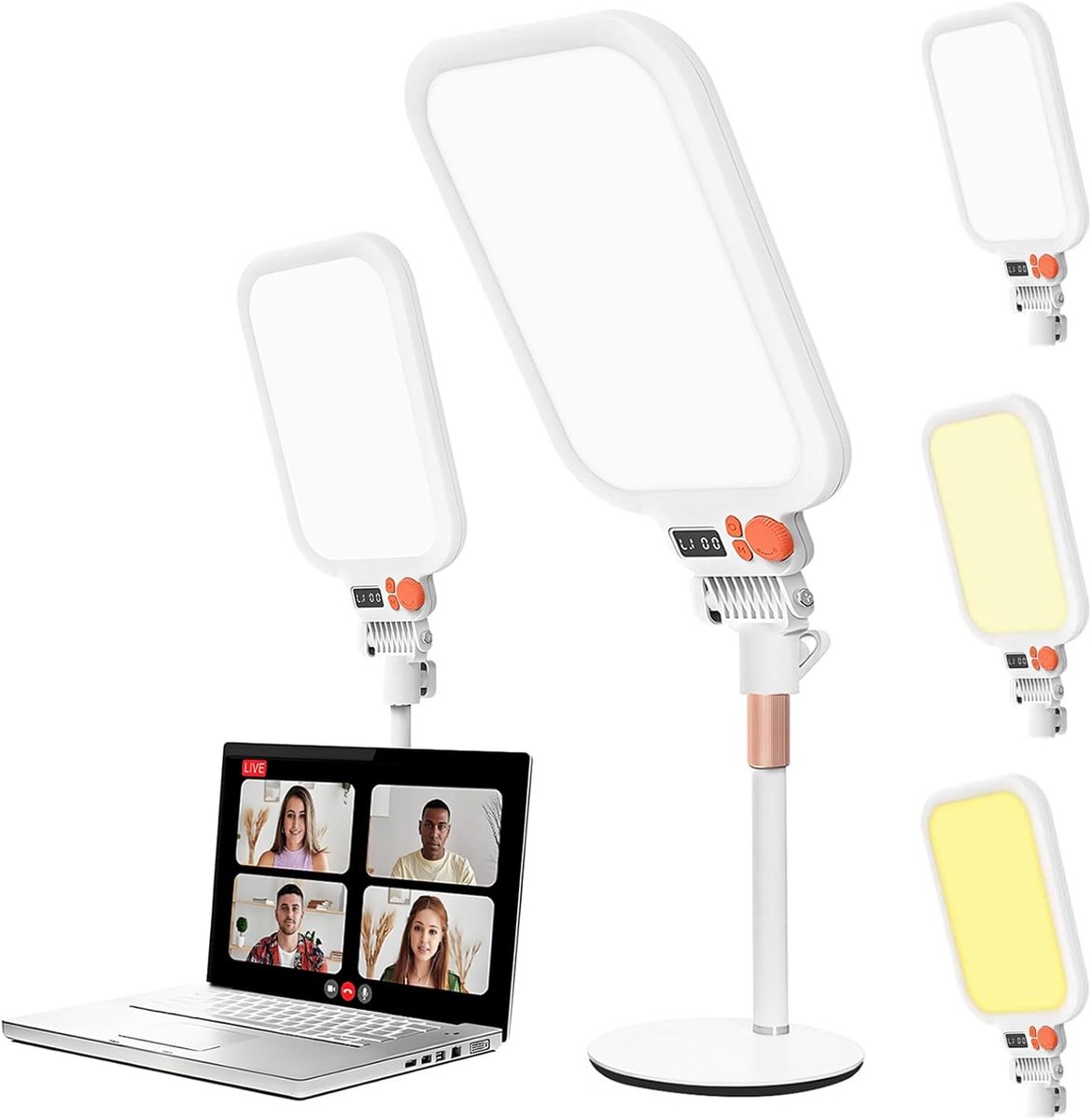 Streaminglichttafel, live streamingverlichting voor mobiele telefoon, pc, videolicht - ShopVlot