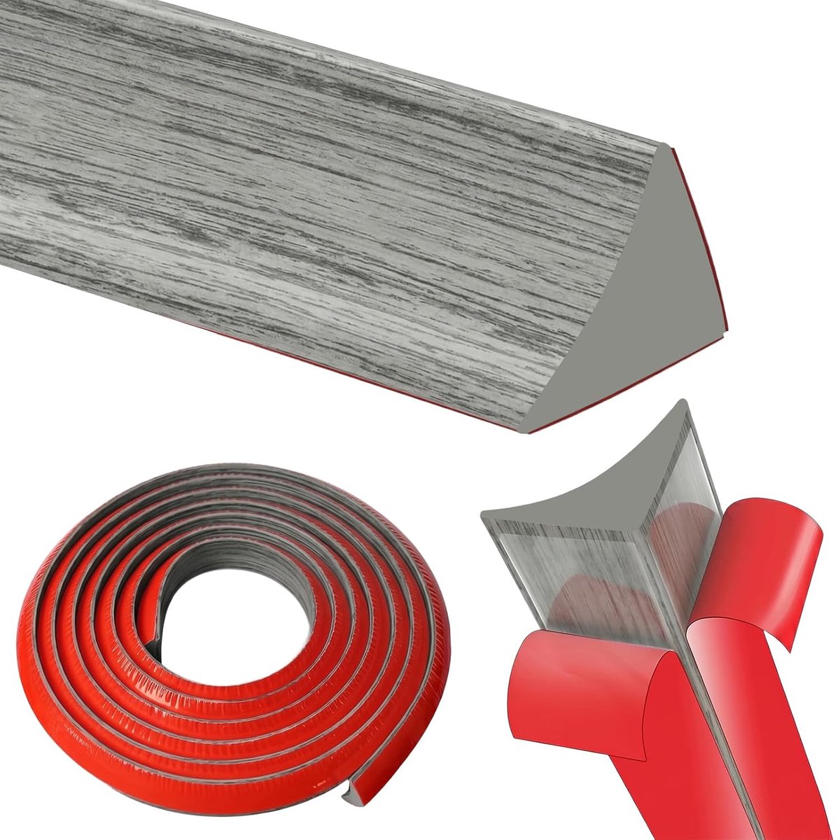 Hoekstrip zelfklevend werkblad 1,5 m - silicone - waterdicht - ideaal voor keuken - ShopVlot
