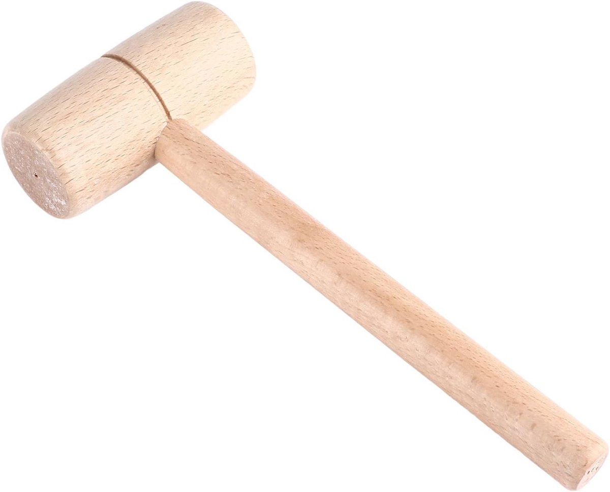 Houten Hamer - Beukenhout - Comfortabele grip - Ideaal voor leerbewerking - ShopVlot