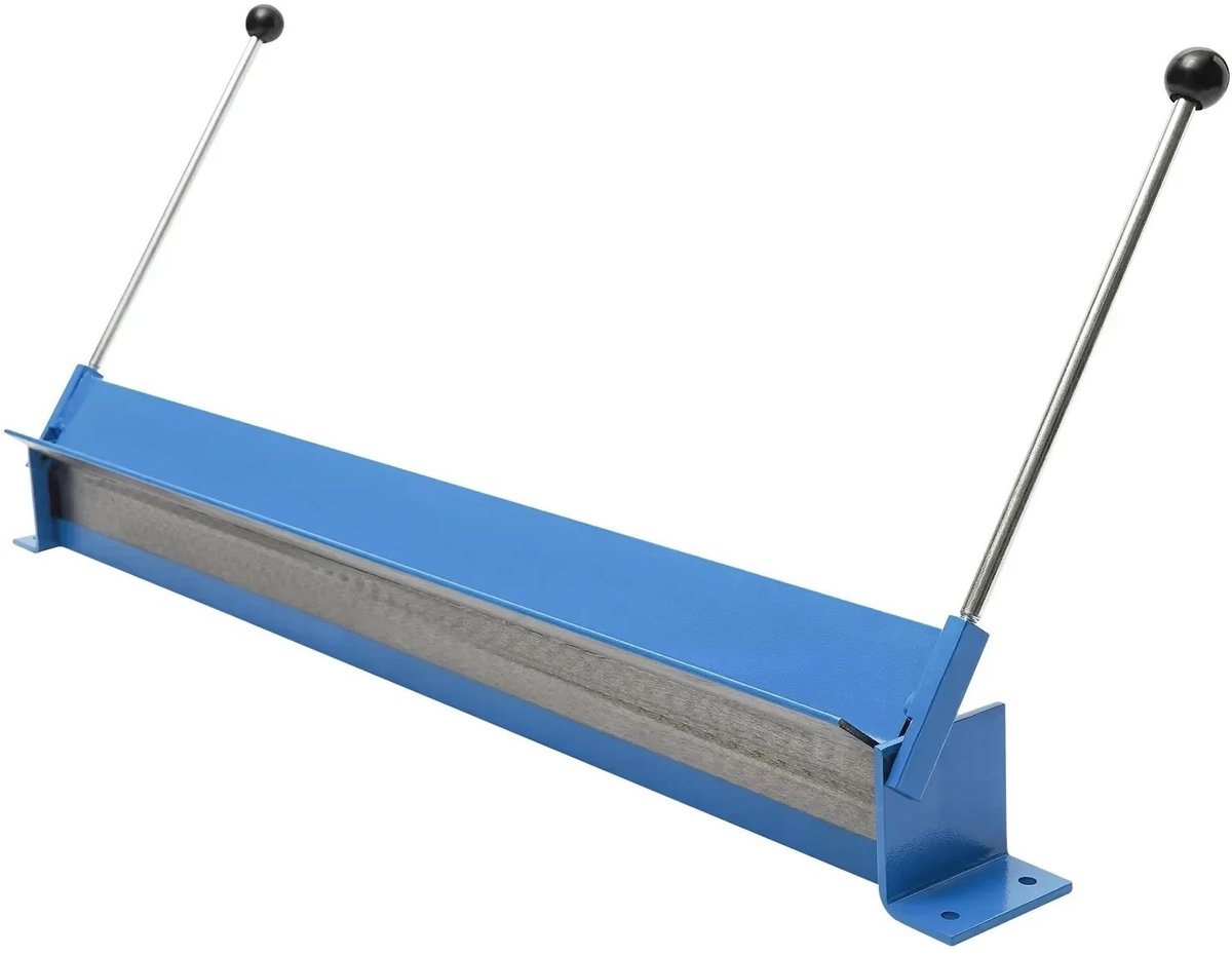 Handmatige plaatbuigmachine 93 cm - zetbank 0 - 135 graden - blauw