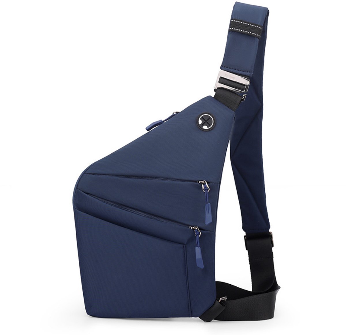 Veilige Schoudertas met Anti-Diefstal Functie - Waterdichte Crossbody Bag-schoudertas met grote capaciteit-Stijlvolle reistassen-Rechter schoudertas-Geruite schoudertas - reistas-blauw