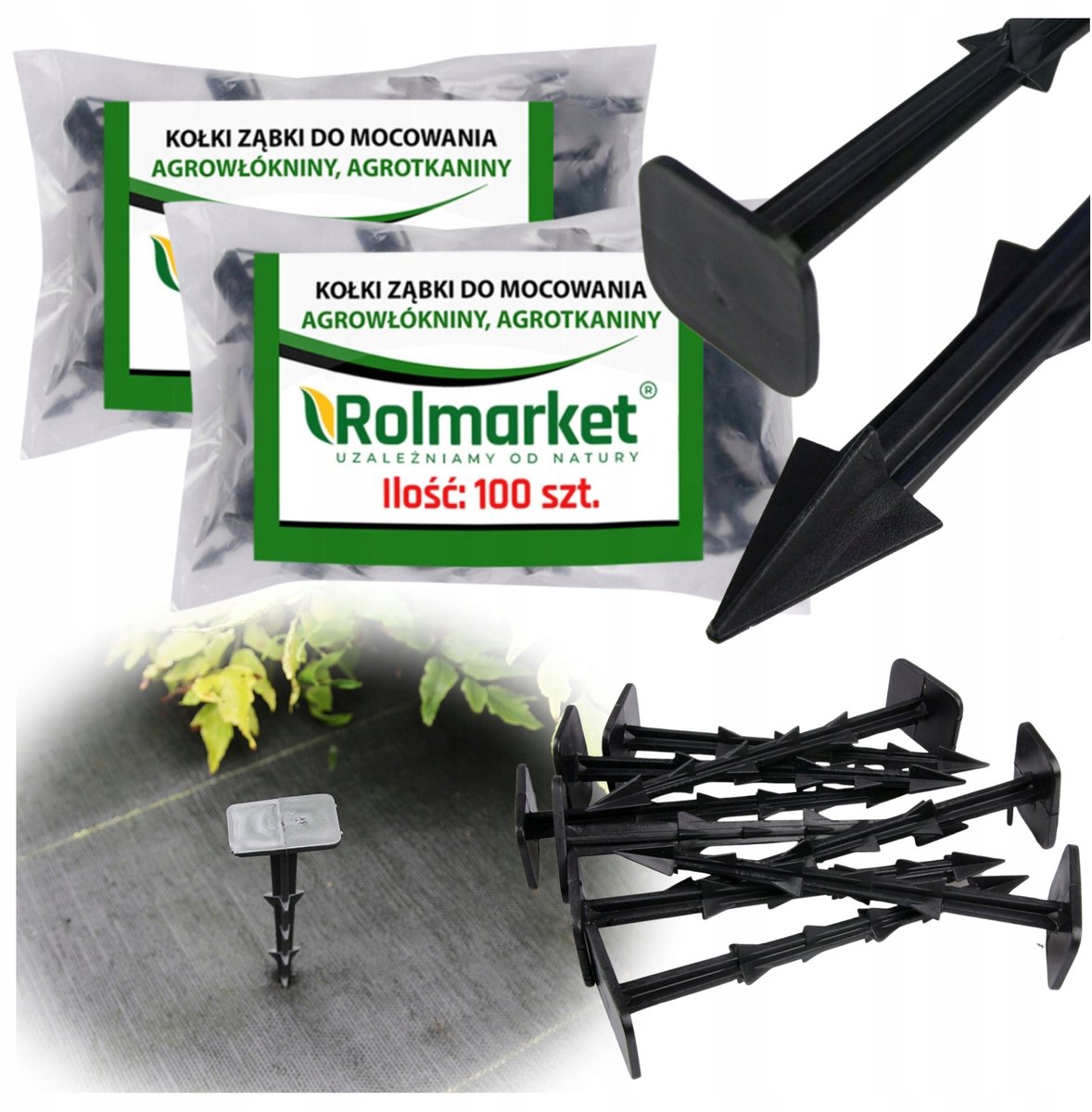 200x Kunststof Grondpennen voor Agridoek - 12cm