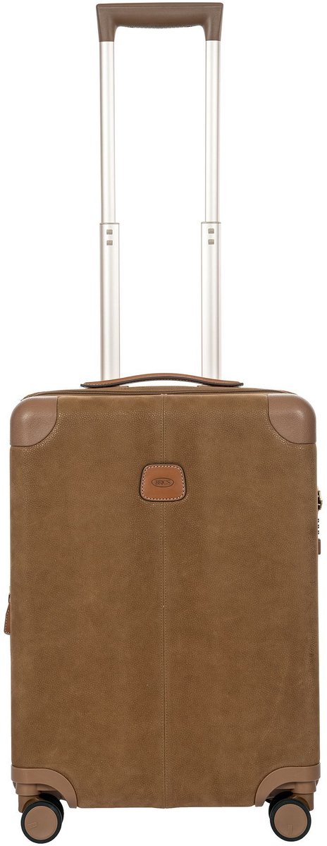 Bric's Life 4 wielen Cabinewagen S 55 cm met uitbreidingsplooi - Harde bagage - TSA slot - camel