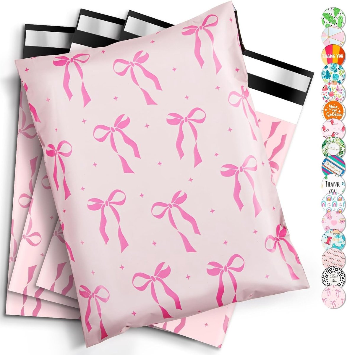 Plastic verzendtassen - Roze - 50 stuks - Scheurbestendig en Waterdicht - Voor Kleding en Accessoires