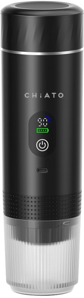 CHiATO brewPLAY Smart Draagbaar espresso apparaat – Zwart