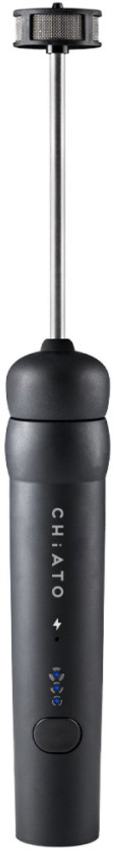 CHiATO nanoPLAY Elektrische melkopschuimer (oplaadbaar) – Zwart