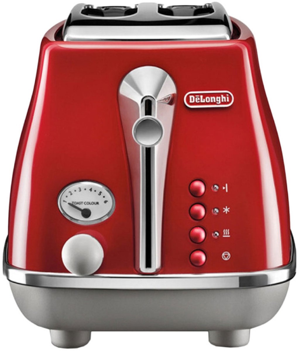 De’Longhi Icona Capitals 6 2 snede(n) 900 W Rood