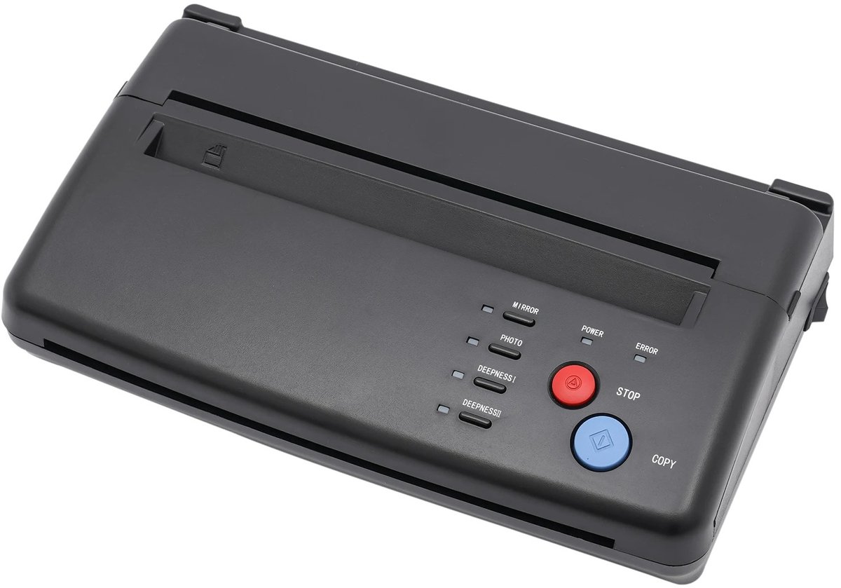 Cellista Tattoo Transferprinter A4 - Tattoo Overdrachtsmachine - Stencilprinter - Tattoo Transfer Machine - Thermische Printer - 21 cm Scanbreedte - 100-240V - Draagbaar