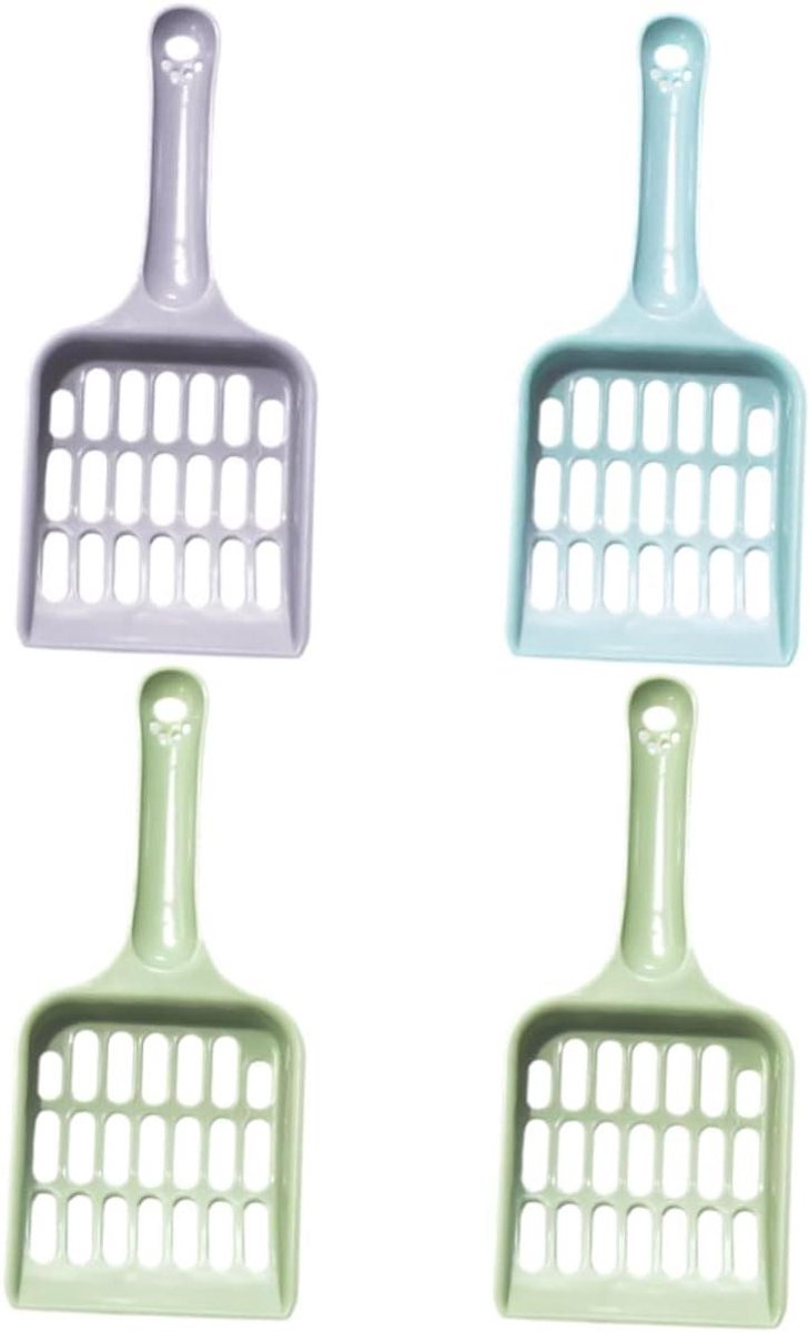 Kattenbakschep Set - Kattenbak Schep - Kattenbak Schoonmaken - Grote Capaciteit - 20 cm - Willekeurig