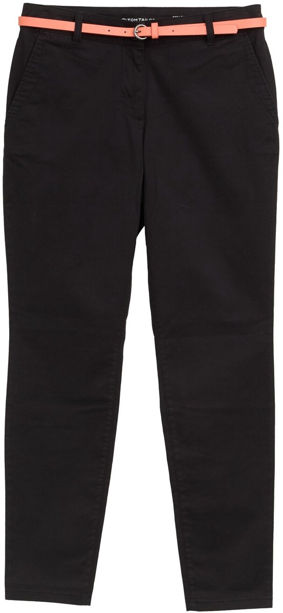 Tom Tailor - Chino met riem - Maat 46/32 - deep black