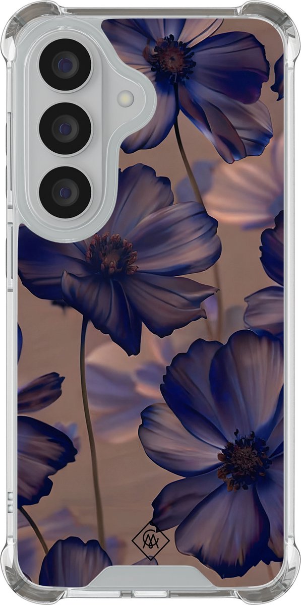 Casimoda® hoesje - Geschikt voor Samsung Galaxy S26 Plus - Twilight Petals - Shockproof case - Extra sterk - TPU/polycarbonaat - Paars, Transparant