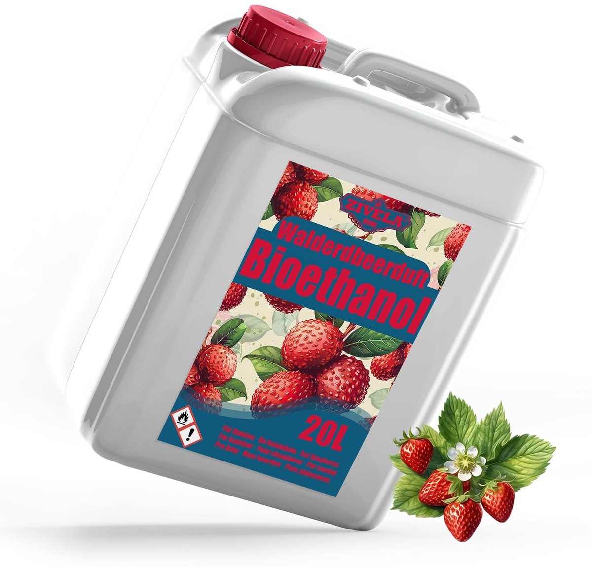 Solidchoice - Bioethanol 96,6%, 20 Liter met Bosaardbeiengeur