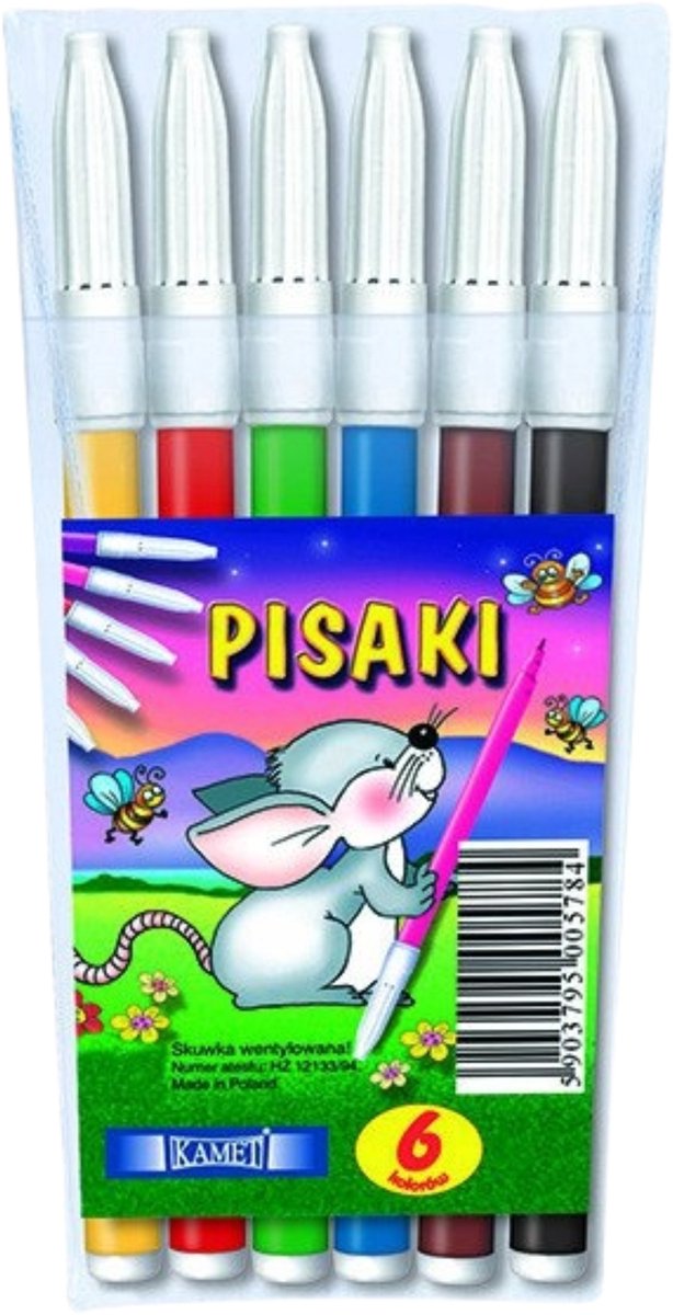 Kamet Markers Set - 6 levendige kleuren