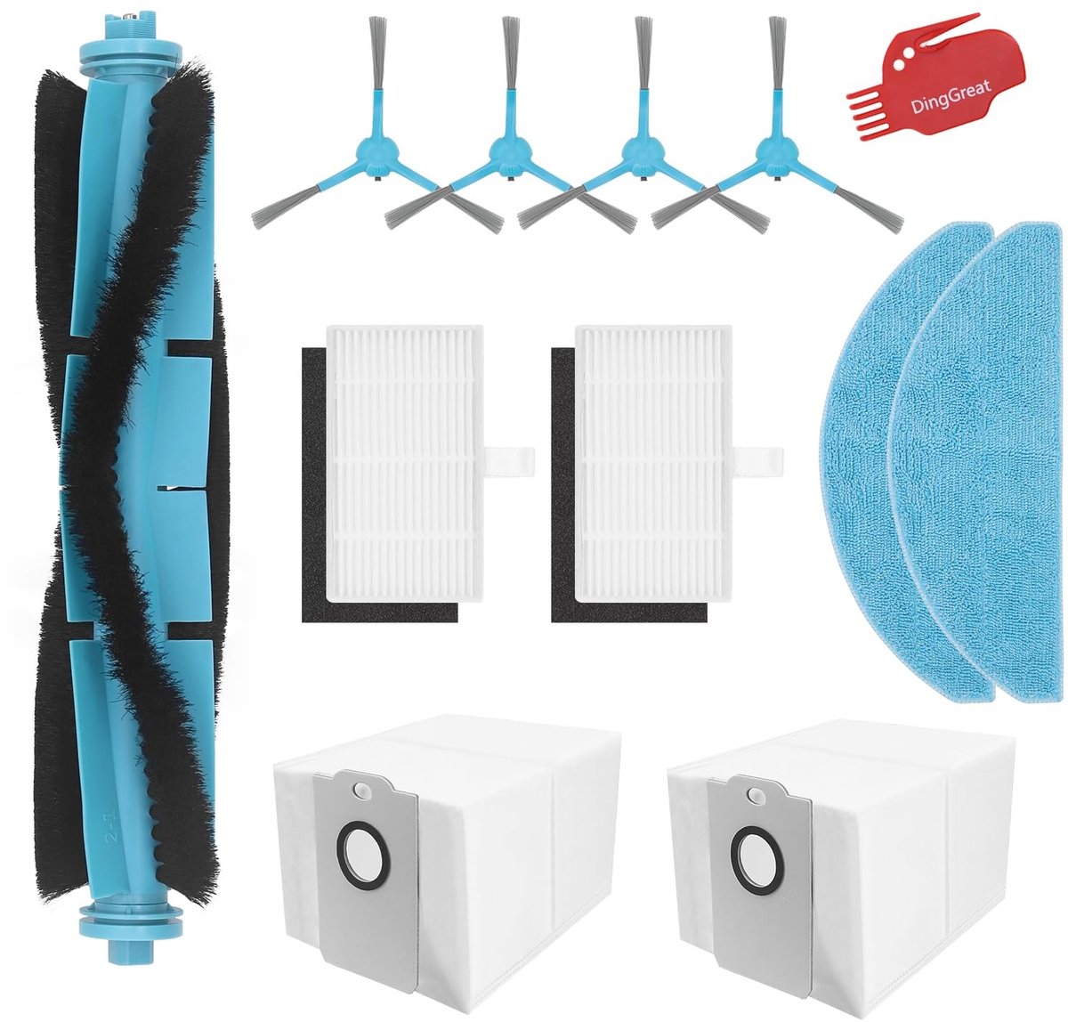 Solidchoice - Reserveonderdelen voor Robotstofzuiger met Filters en Borstels