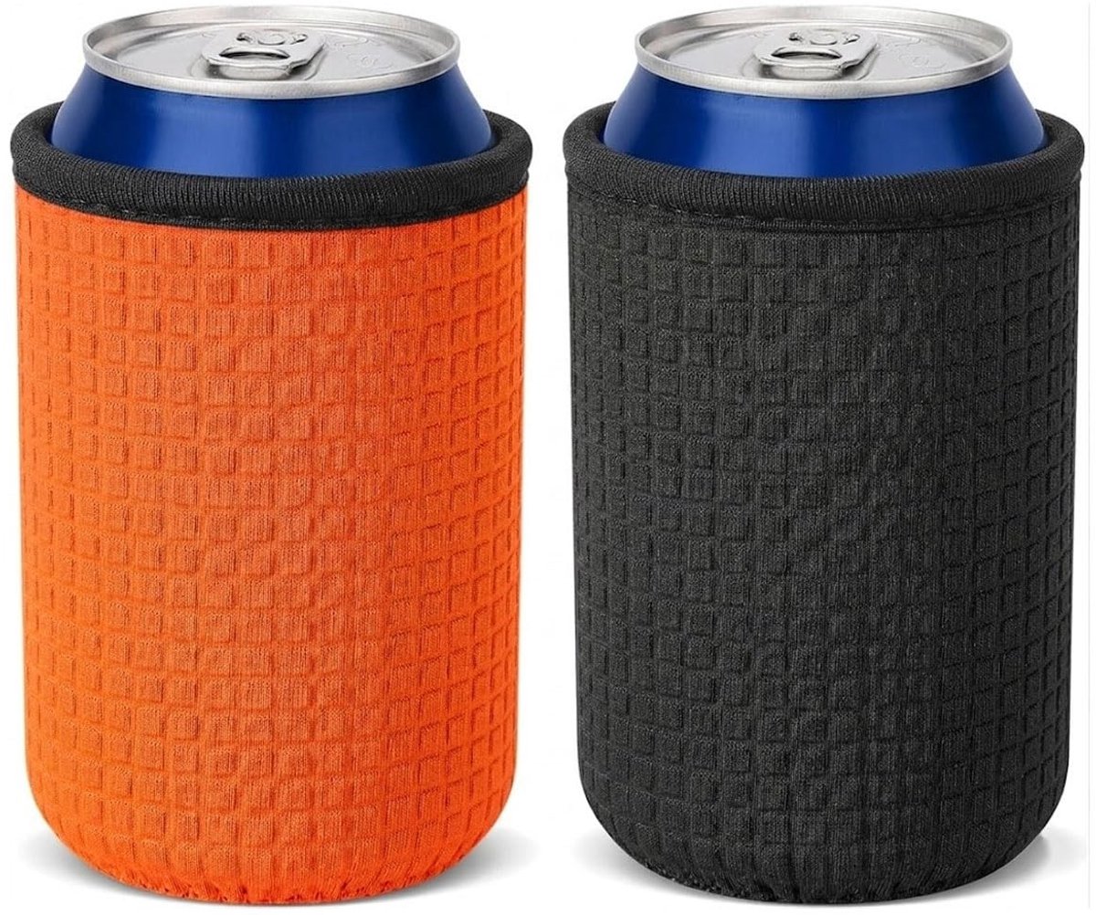 Solidchoice - 2 Stuks Neopreen Bierflessenhoes met Ritssluiting - Antislip Koeler