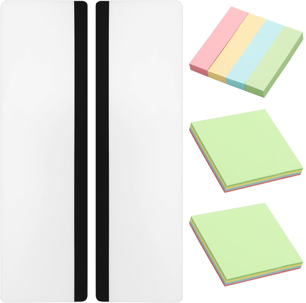 Solidchoice - Transparant Memobord voor Monitor met Notitiehouder