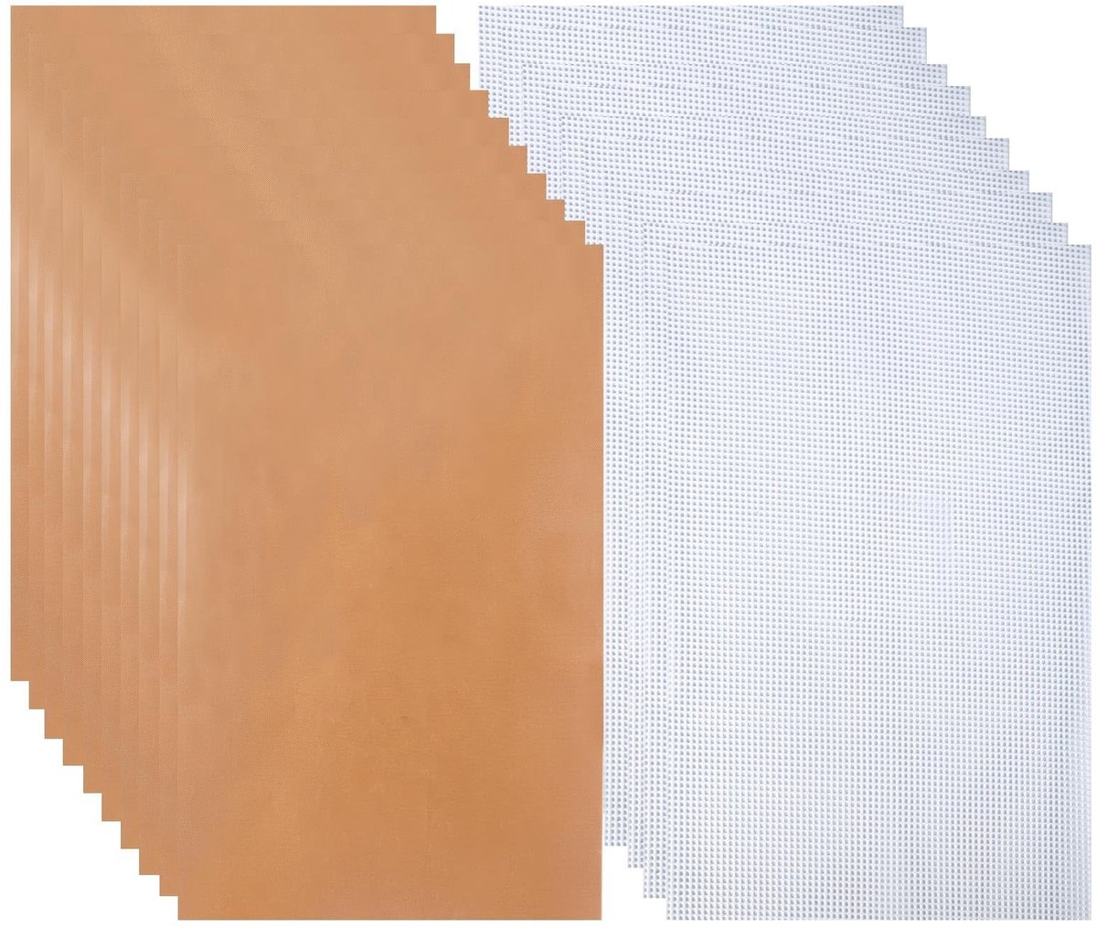 Solidchoice - 10 Stuks Siliconen Dehydratorbladen met Antiaanbaklaag en Droogfolie 27 x 17 cm