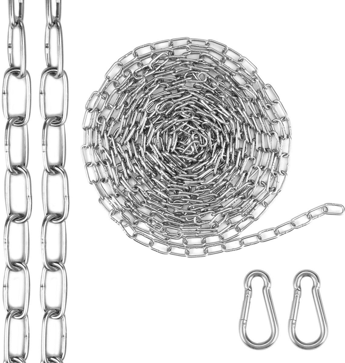 Solidchoice - Roestvrij Stalen Ketting per Meter, 5 m, Ø 2 mm